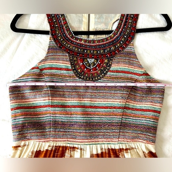 Lucky Brand Women's Ikat Beaded Sleeveless Cotton Dress Size Small - Picture 10 of 15